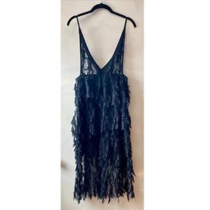 Mukzin Tassel Lace Sling Dress